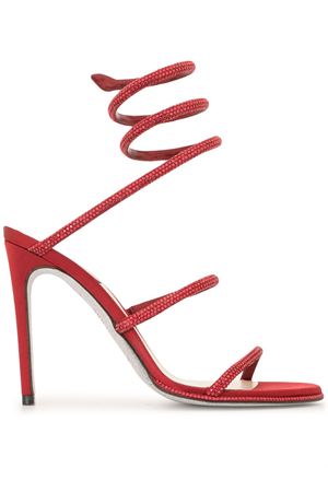 Red satin sandal RENE CAOVILLA | C10416105R001X750DARKRED